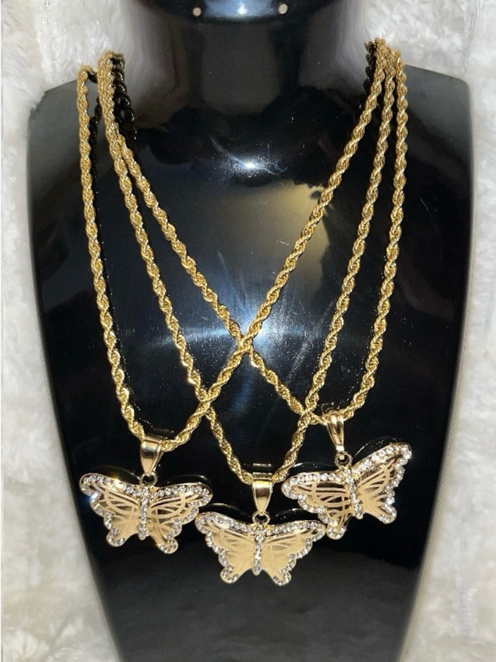 Gold Butterfly Pendant Necklace - Elegant Women’s Jewelry